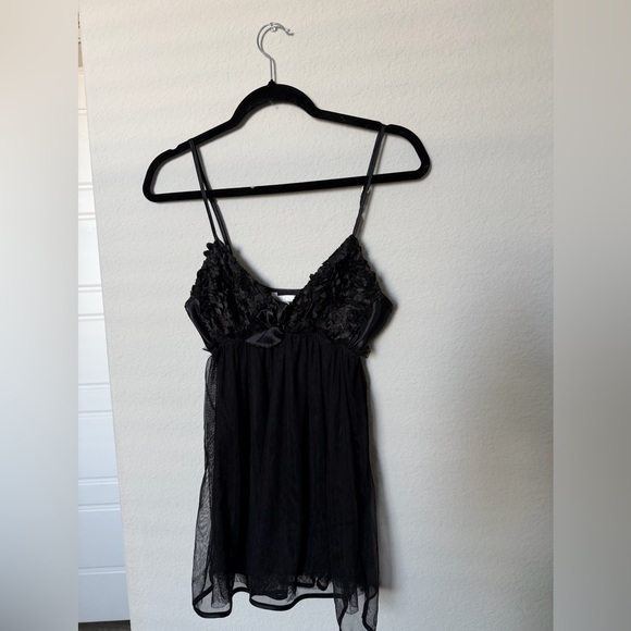 Flora Nikrooz Bellflower Mesh Babydoll slip - Picture 2 of 3